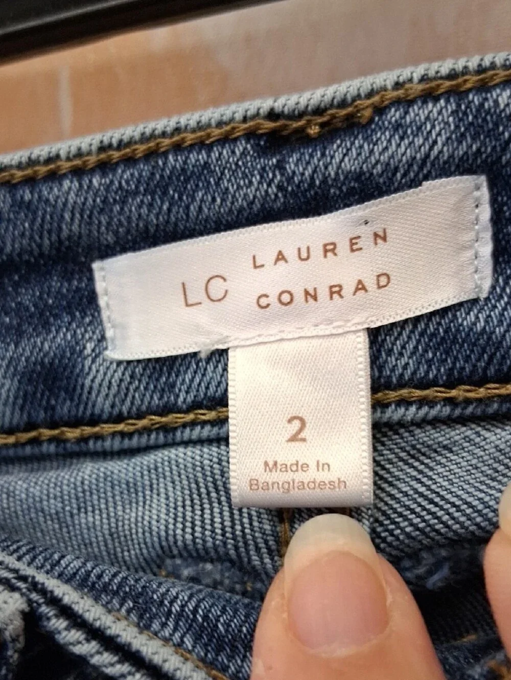 LC Lauren Conrad Dark Blue Skinny Jeans